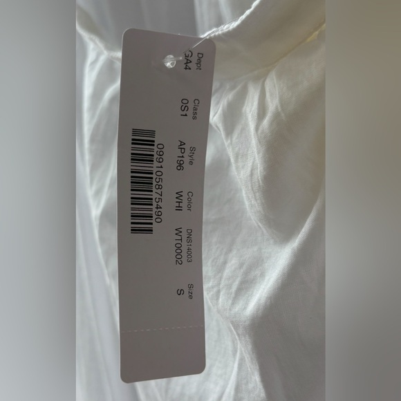 J. Crew NWT cotton halter maxi dress with rainbow stitching in white, small ✨ - Picture 10 of 11